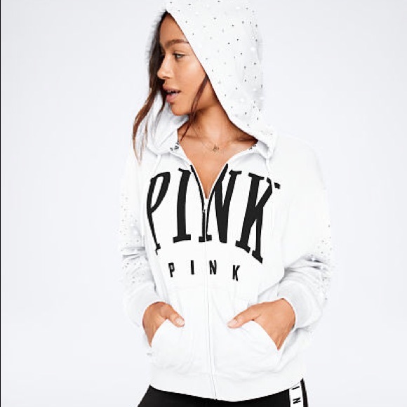 Victoria's Secret Sweaters - Victoria’s Secret rhinestone bling hoodie Victoria's Secret Sweaters - Victoria’s Secret rhinestone bling hoodie